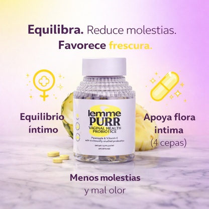 Lemme Purr: Apoya equilibrio y frescura íntima femenina